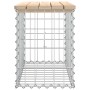Banco de jardín diseño gaviones madera maciza pino 63x31,5x42cm by vidaXL, garden benches - Ref: Foro24-834344, Price: 47,08 ...