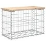 Gartenbank Design Gabionen Massivholz Kiefer 63x31,5x42cm von vidaXL, Gartenbänke - Ref: Foro24-834344, Preis: 47,08 €, Rabat...
