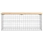Gabionen-Design-Gartenbank aus massivem Kiefernholz, 103 x 31,5 x 42 cm von vidaXL, Gartenbänke - Ref: Foro24-834350, Preis: ...