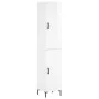 Hohes Sideboard Sperrholz glänzend weiß 34,5x34x180 cm von vidaXL, Sideboards - Ref: Foro24-3200131, Preis: 110,10 €, Rabatt: %