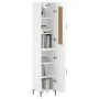 Hohes Sideboard Sperrholz glänzend weiß 34,5x34x180 cm von vidaXL, Sideboards - Ref: Foro24-3200131, Preis: 110,10 €, Rabatt: %