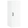 Tall white glossy plywood sideboard 34.5x34x180 cm by vidaXL, Sideboards - Ref: Foro24-3200131, Price: 111,42 €, Discount: %