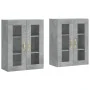 Wall cabinets 2 pcs concrete gray engineered wood by vidaXL, Sideboards - Ref: Foro24-3197925, Price: 164,20 €, Discount: %