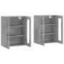 Wall cabinets 2 pcs concrete gray engineered wood by vidaXL, Sideboards - Ref: Foro24-3197925, Price: 164,20 €, Discount: %