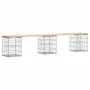 Gabion design garden bench solid pine wood 203x31x42 cm by vidaXL, garden benches - Ref: Foro24-834332, Price: 76,99 €, Disco...