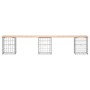 Gabion design garden bench solid pine wood 203x31x42 cm by vidaXL, garden benches - Ref: Foro24-834332, Price: 78,11 €, Disco...