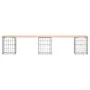 Gabion design garden bench solid pine wood 203x31x42 cm by vidaXL, garden benches - Ref: Foro24-834332, Price: 76,99 €, Disco...