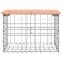 Garden bench design with gabions, made of Douglas fir wood, 63x44x42cm. by vidaXL, garden benches - Ref: Foro24-834354, Price...