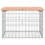 Garden bench design with gabions, made of Douglas fir wood, 63x44x42cm. by vidaXL, garden benches - Ref: Foro24-834354, Price...