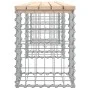 Gabion design garden bench solid pine wood 203x31x42 cm by vidaXL, garden benches - Ref: Foro24-834332, Price: 76,99 €, Disco...