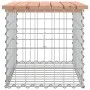 Garden bench design with gabions, made of Douglas fir wood, 63x44x42cm. by vidaXL, garden benches - Ref: Foro24-834354, Price...