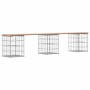 Gabionen-Design-Gartenbank aus massivem Kiefernholz, 203 x 31 x 42 cm von vidaXL, Gartenbänke - Ref: Foro24-834332, Preis: 78...