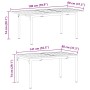 Conjunto de Comedor de Jardín 9 pcs Negro Acero y polirratán