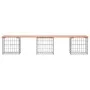 Bank garden design with gabions made of Douglas fir wood 203x44x42 cm by vidaXL, garden benches - Ref: Foro24-834342, Price: ...