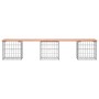 Douglasie Tannenholz Gabione Design Gartenbank 203x44x42 cm von vidaXL, Gartenbänke - Ref: Foro24-834342, Preis: 123,60 €, Ra...