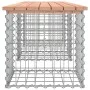 Banco jardín diseño gaviones madera abeto Douglas 203x44x42 cm de vidaXL, Bancos de jardín - Ref: Foro24-834342, Precio: 121,...