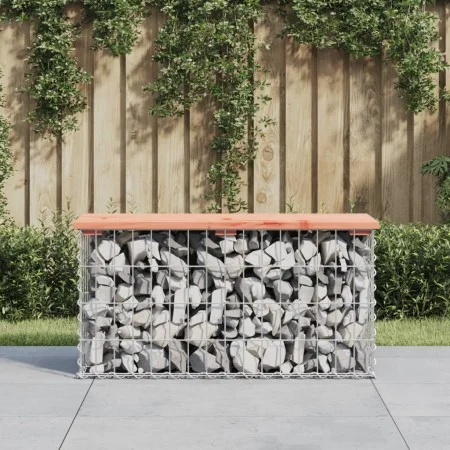 Gabion design garden bench Douglas fir wood 83x31.5x42 cm by vidaXL, garden benches - Ref: Foro24-834348, Price: 53,22 €, Dis...