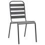 Conjunto de Comedor de Jardín 9 pcs Antracita Acero