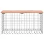 Gabion design garden bench Douglas fir wood 83x31.5x42 cm by vidaXL, garden benches - Ref: Foro24-834348, Price: 53,22 €, Dis...