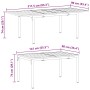 Conjunto de Comedor de Jardín 11 pcs Antracita Acero