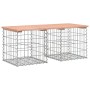 Gabionen-Design-Gartenbank aus Douglasie, 103 x 44 x 42 cm von vidaXL, Gartenbänke - Ref: Foro24-834339, Preis: 75,50 €, Raba...