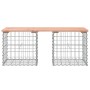 Gabion design garden bench Douglas fir wood 103x44x42 cm by vidaXL, garden benches - Ref: Foro24-834339, Price: 75,50 €, Disc...