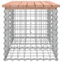 Gabionen-Design-Gartenbank aus Douglasie, 103 x 44 x 42 cm von vidaXL, Gartenbänke - Ref: Foro24-834339, Preis: 75,50 €, Raba...