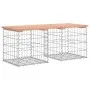 Gabion design garden bench Douglas fir wood 103x44x42 cm by vidaXL, garden benches - Ref: Foro24-834339, Price: 74,61 €, Disc...