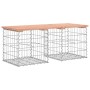 Gabionen-Design-Gartenbank aus Douglasie, 103 x 44 x 42 cm von vidaXL, Gartenbänke - Ref: Foro24-834339, Preis: 75,50 €, Raba...