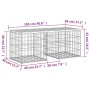 Gabionen-Design-Gartenbank aus Douglasie, 103 x 44 x 42 cm von vidaXL, Gartenbänke - Ref: Foro24-834339, Preis: 75,50 €, Raba...
