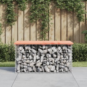 Banco jardín diseño gaviones madera abeto Douglas 83x44x42 cm de vidaXL, Bancos de jardín - Ref: Foro24-834357, Precio: 64,26...