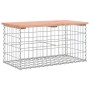 Banco jardín diseño gaviones madera abeto Douglas 83x44x42 cm de vidaXL, Bancos de jardín - Ref: Foro24-834357, Precio: 64,26...