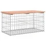 Gabion design garden bench Douglas fir wood 83x44x42 cm by vidaXL, garden benches - Ref: Foro24-834357, Price: 63,28 €, Disco...