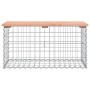 Banco jardín diseño gaviones madera abeto Douglas 83x44x42 cm de vidaXL, Bancos de jardín - Ref: Foro24-834357, Precio: 64,26...