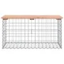 Gabion design garden bench Douglas fir wood 83x44x42 cm by vidaXL, garden benches - Ref: Foro24-834357, Price: 63,28 €, Disco...