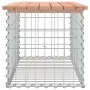 Gabion design garden bench Douglas fir wood 83x44x42 cm by vidaXL, garden benches - Ref: Foro24-834357, Price: 63,28 €, Disco...