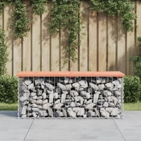 Gabion design garden bench Douglas fir wood 103x44x42 cm by vidaXL, garden benches - Ref: Foro24-834360, Price: 81,42 €, Disc...