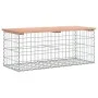 Gabion design garden bench Douglas fir wood 103x44x42 cm by vidaXL, garden benches - Ref: Foro24-834360, Price: 82,75 €, Disc...
