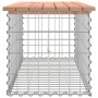 Banco jardín diseño gaviones madera abeto Douglas 103x44x42 cm de vidaXL, Bancos de jardín - Ref: Foro24-834360, Precio: 82,68 €