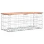 Gabion design garden bench Douglas fir wood 103x44x42 cm by vidaXL, garden benches - Ref: Foro24-834360, Price: 82,75 €, Disc...