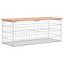 Gabionen-Design-Gartenbank aus Douglasie, 103 x 44 x 42 cm von vidaXL, Gartenbänke - Ref: Foro24-834360, Preis: 82,75 €, Raba...