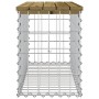Banco jardín diseño gavión madera pino impregnada 83x31,5x42 cm de vidaXL, Bancos de jardín - Ref: Foro24-834349, Precio: 60,...
