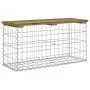 Gartenbank Design Gabion imprägniertes Kiefernholz 83x31,5x42 cm von vidaXL, Gartenbänke - Ref: Foro24-834349, Preis: 58,61 €...