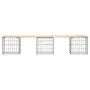 Gabion design garden bench solid pine wood 203x44x42 cm by vidaXL, garden benches - Ref: Foro24-834341, Price: 117,82 €, Disc...