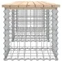 Banco de jardín diseño gaviones madera maciza pino 203x44x42 cm de vidaXL, Bancos de jardín - Ref: Foro24-834341, Precio: 115...