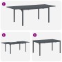 Conjunto de Comedor de Jardín 9 pcs Marrón Poliratán
