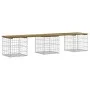 Gabion design garden bench impregnated pine wood 203x44x42cm by vidaXL, garden benches - Ref: Foro24-834343, Price: 100,68 €,...