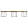 Gabion design garden bench impregnated pine wood 203x44x42cm by vidaXL, garden benches - Ref: Foro24-834343, Price: 101,99 €,...