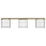 Gabion design garden bench impregnated pine wood 203x44x42cm by vidaXL, garden benches - Ref: Foro24-834343, Price: 100,68 €,...
