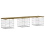 Gabion design garden bench impregnated pine wood 203x44x42cm by vidaXL, garden benches - Ref: Foro24-834343, Price: 101,99 €,...
